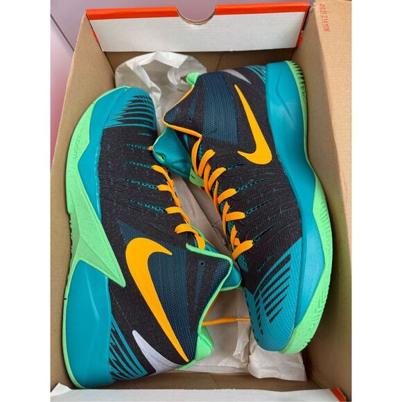 New Nike Zoom I Get Buckets Mens Basketball Trainers 643300 300 Mango Green Sz 1 main image 7